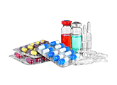 A display of various medicines and pharmaceuticals. The image underscores the importance of effective drug formulation and production